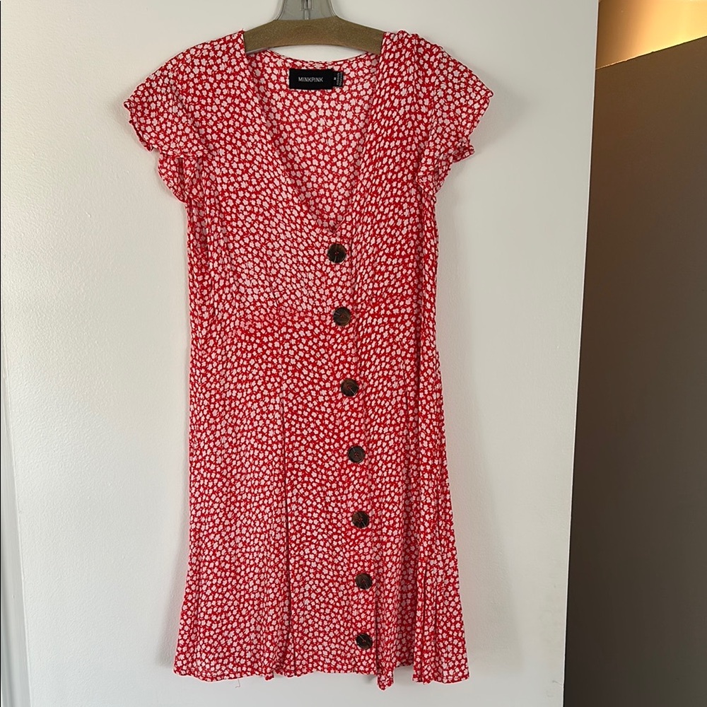Red Button-Down Dress